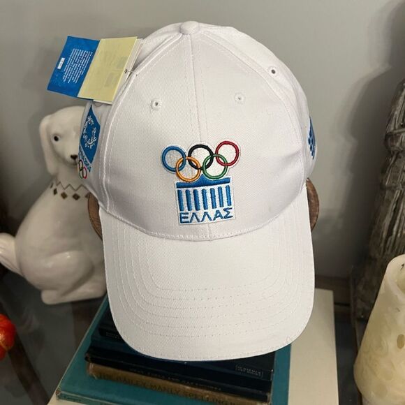 NWT Athens Greece Olympics 2004 adjustable Greek Hat officially licensed High-Q - Picture 1 of 9